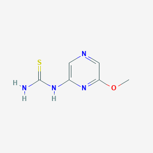 molecular formula C6H8N4OS B8486188 (6-Methoxy-pyrazin-2-yl)-thiourea 