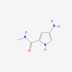 molecular formula C6H9N3O B8486225 4-amino-N-methyl-1H-pyrrole-2-carboxamide 