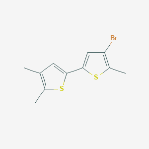 molecular formula C11H11BrS2 B8486252 4-Bromo-4',5,5'-trimethyl-2,2'-bithiophene 