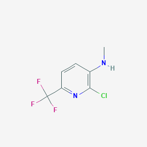 molecular formula C7H6ClF3N2 B8486285 (2-Chloro-6-trifluoromethylpyridin-3-yl)-methylamine 