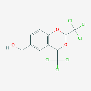 [2,4-Bis(trichloromethyl)-2H,4H-1,3-benzodioxin-6-yl]methanol