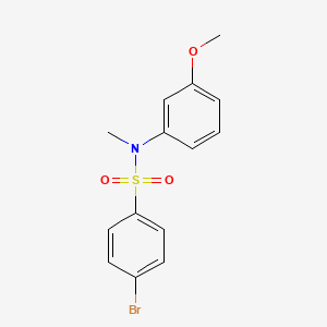 molecular formula C14H14BrNO3S B8486325 4-bromo-N-(3-methoxyphenyl)-N-methylbenzenesulfonamide 
