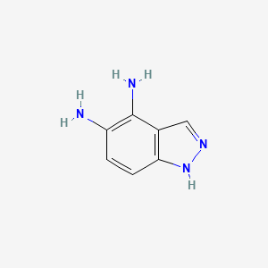 molecular formula C7H8N4 B8486363 4,5-Diaminoindazole 
