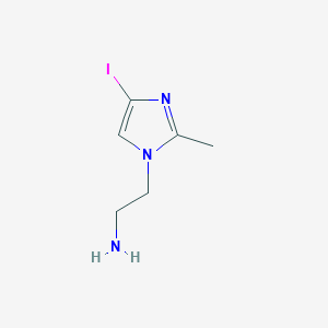 molecular formula C6H10IN3 B8486366 2-(4-Iodo-2-methyl-imidazol-1-yl)-ethylamine 