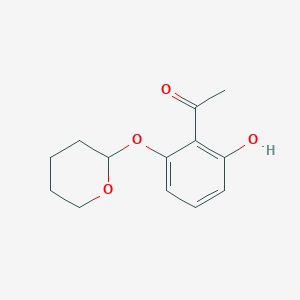 molecular formula C13H16O4 B8486491 6'-Hydroxy-2'-(tetrahydropyran-2-yloxy)acetophenone CAS No. 63854-17-1