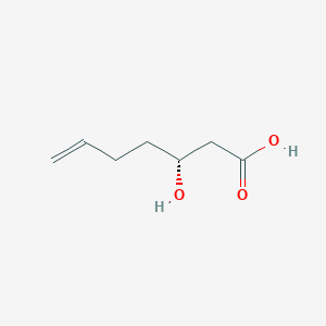 molecular formula C7H12O3 B8486538 (r)-3-Hydroxy-6-heptenoic acid 