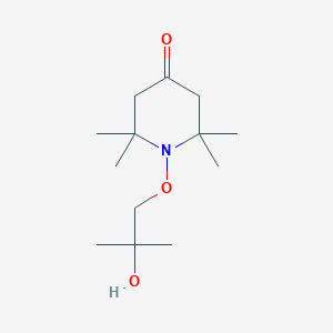 B8486568 1-(2-Hydroxy-2-methylpropoxy)-2,2,6,6-tetramethylpiperidin-4-one CAS No. 290821-85-1