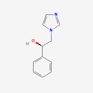 molecular formula C11H12N2O B8486601 (R)-2-Imidazol-1-yl-1-phenyl-ethanol 