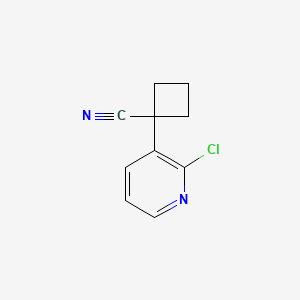 1-(2-chloropyridin-3-yl)cyclobutane-1-carbonitrile