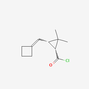 molecular formula C11H15ClO B8486662 (1R,3S)-3-(cyclobutylidenemethyl)-2,2-dimethylcyclopropane-1-carbonyl chloride CAS No. 83148-93-0