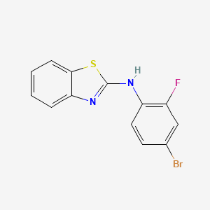 molecular formula C13H8BrFN2S B8486696 N2-(4-bromo-2-fluorophenyl)-1,3-benzothiazol-2-amine 