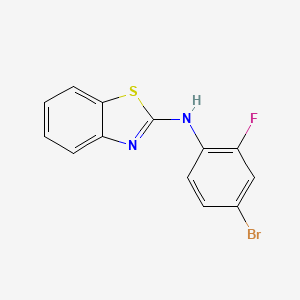 N-(4-BROMO-2-FLUOROPHENYL)-1,3-BENZOTHIAZOL-2-AMINE