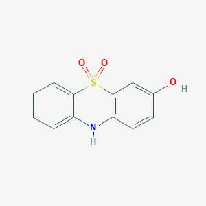 molecular formula C12H9NO3S B8486750 3-hydroxy-10H-phenothiazine-5,5-dioxide 