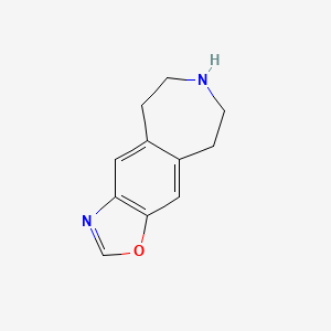 molecular formula C11H12N2O B8486756 6,7,8,9-tetrahydro-5H-[1,3]oxazolo[4,5-h][3]benzazepine 