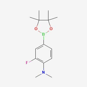 2-fluoro-N,N-dimethyl-4-(4,4,5,5-tetramethyl-1,3,2-dioxaborolan-2-yl)aniline