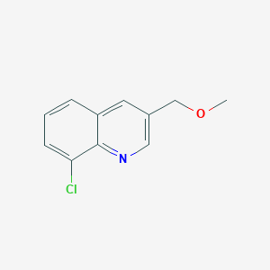 molecular formula C11H10ClNO B8486770 8-Chloro-3-methoxymethylquinoline 