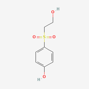 molecular formula C8H10O4S B8486788 4-[(2-Hydroxyethyl)sulfonyl]phenol CAS No. 15793-49-4