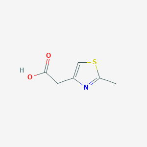 molecular formula C6H7NO2S B084868 (2-Methyl-1,3-thiazol-4-yl)acetic acid CAS No. 13797-62-1