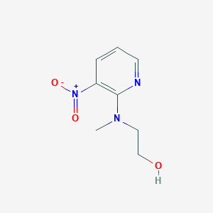molecular formula C8H11N3O3 B8486802 2-(N-Methyl-N-(3-nitro-2-pyridinyl)amino)ethanol 
