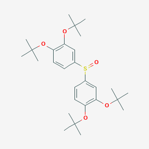 molecular formula C28H42O5S B8486843 Bis(3,4-di-tert-butoxyphenyl) sulfoxide CAS No. 184291-72-3