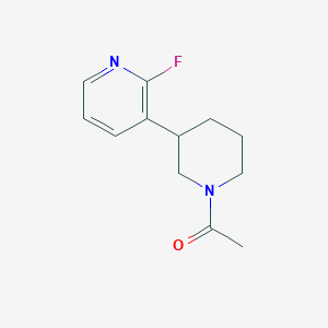 molecular formula C12H15FN2O B8486885 1-(3-(2-Fluoropyridin-3-yl)piperidin-1-yl)ethanone 