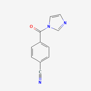 molecular formula C11H7N3O B8486932 4-[N-imidazoyl]benzonitrile 