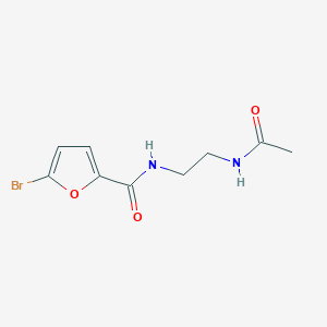 N-{2-[(5-bromofuran-2-yl)formamido]ethyl}acetamide
