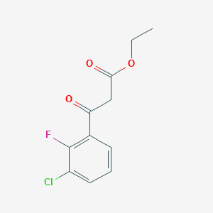 molecular formula C11H10ClFO3 B8487026 Ethyl 3-(3-chloro-2-fluorophenyl)-3-oxopropanoate 