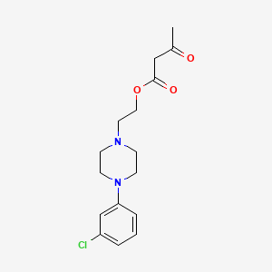 molecular formula C16H21ClN2O3 B8487030 2-[4-(3-Chlorophenyl)piperazin-1-yl]ethyl 3-oxobutanoate CAS No. 90096-19-8