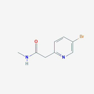 molecular formula C8H9BrN2O B8487043 2-(5-Bromo-pyridin-2-yl)-N-methyl-acetamide 