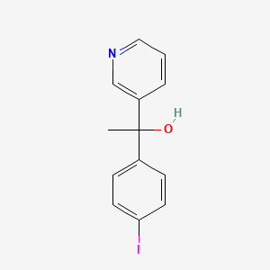 molecular formula C13H12INO B8487112 1-(4-Iodo-phenyl)-1-pyridin-3-yl-ethanol 