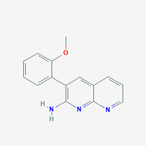 molecular formula C15H13N3O B8487119 2-Amino(2-methoxyphenyl)-1,8-naphthyridine 