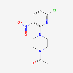 molecular formula C11H13ClN4O3 B8487127 1-[4-(6-Chloro-3-nitropyridin-2-yl)piperazin-1-yl]ethan-1-one CAS No. 84209-35-8