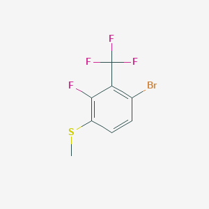 Benzene, 1-bromo-3-fluoro-4-(methylthio)-2-(trifluoromethyl)-