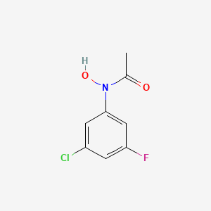 molecular formula C8H7ClFNO2 B8487172 N-(3-Chloro-5-fluoro-phenyl)-N-hydroxy-acetamide 