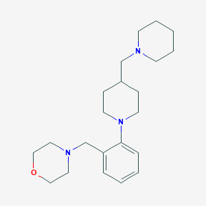 molecular formula C22H35N3O B8487217 4-{2-(4-Piperidin-1-ylmethyl-piperidin-1-yl)-benzyl}-morpholine CAS No. 683772-23-8