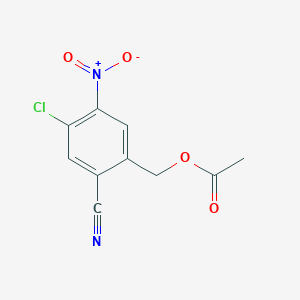 2-Acetoxymethyl-5-chloro-4-nitrobenzonitrile