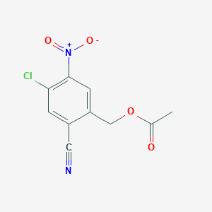 (4-chloro-2-cyano-5-nitrophenyl)methyl acetate