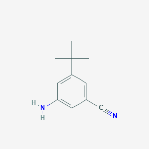 molecular formula C11H14N2 B8487226 3-Amino-5-tert-butylbenzonitrile 