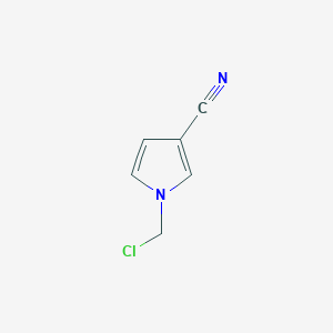 molecular formula C6H5ClN2 B8487236 1-chloromethyl-3-cyano-1H-pyrole 