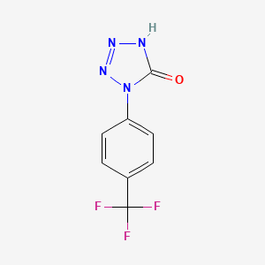molecular formula C8H5F3N4O B8487304 1-(4-Trifluoromethylphenyl)-1,4-dihydrotetrazol-5-one 
