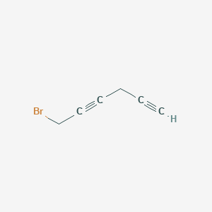 molecular formula C6H5Br B8487323 1-Bromo-2,5-hexadiyne 