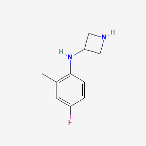 molecular formula C10H13FN2 B8487359 N-(4-fluoro-2-methylphenyl)azetidin-3-amine 