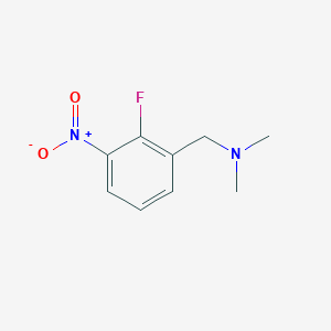 molecular formula C9H11FN2O2 B8487363 1-(2-fluoro-3-nitrophenyl)-N,N-dimethylmethanamine 