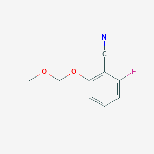 molecular formula C9H8FNO2 B8487405 2-Fluoro-6-methoxymethoxybenzonitrile 