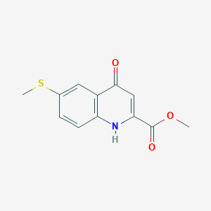 Methyl 6-methylthio-4[1H]quinolon-2-carboxylate