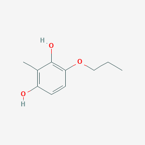 molecular formula C10H14O3 B8487441 2-Methyl-4-propoxybenzene-1,3-diol 