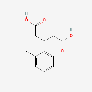 molecular formula C12H14O4 B8487450 3-(2-Methylphenyl)glutaric acid 