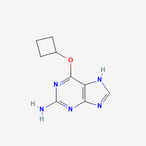 molecular formula C9H11N5O B8487472 2-amino-6-(cyclobutoxy)-9H-purine 