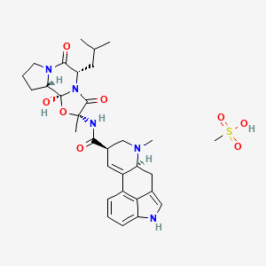 molecular formula C31H41N5O8S B8487487 Ergosinine methanesulfonate CAS No. 74137-67-0